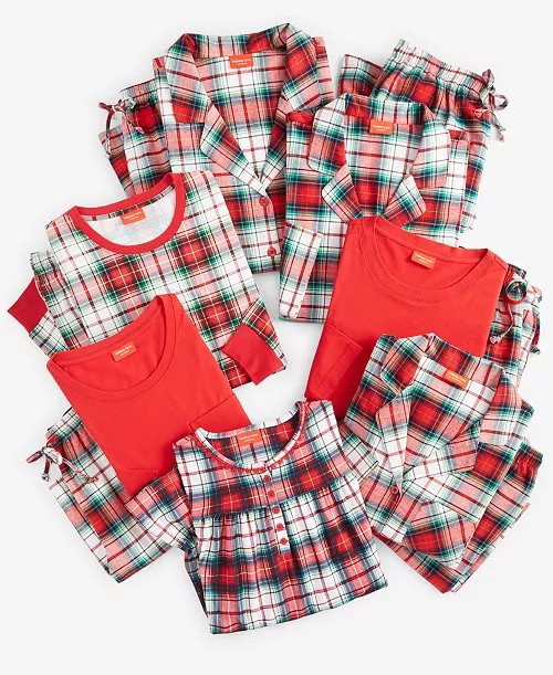 Holiday Lane Winterton Plaid Matching Family Pajama Sets, Created for Macy's - Macy's | Macy's