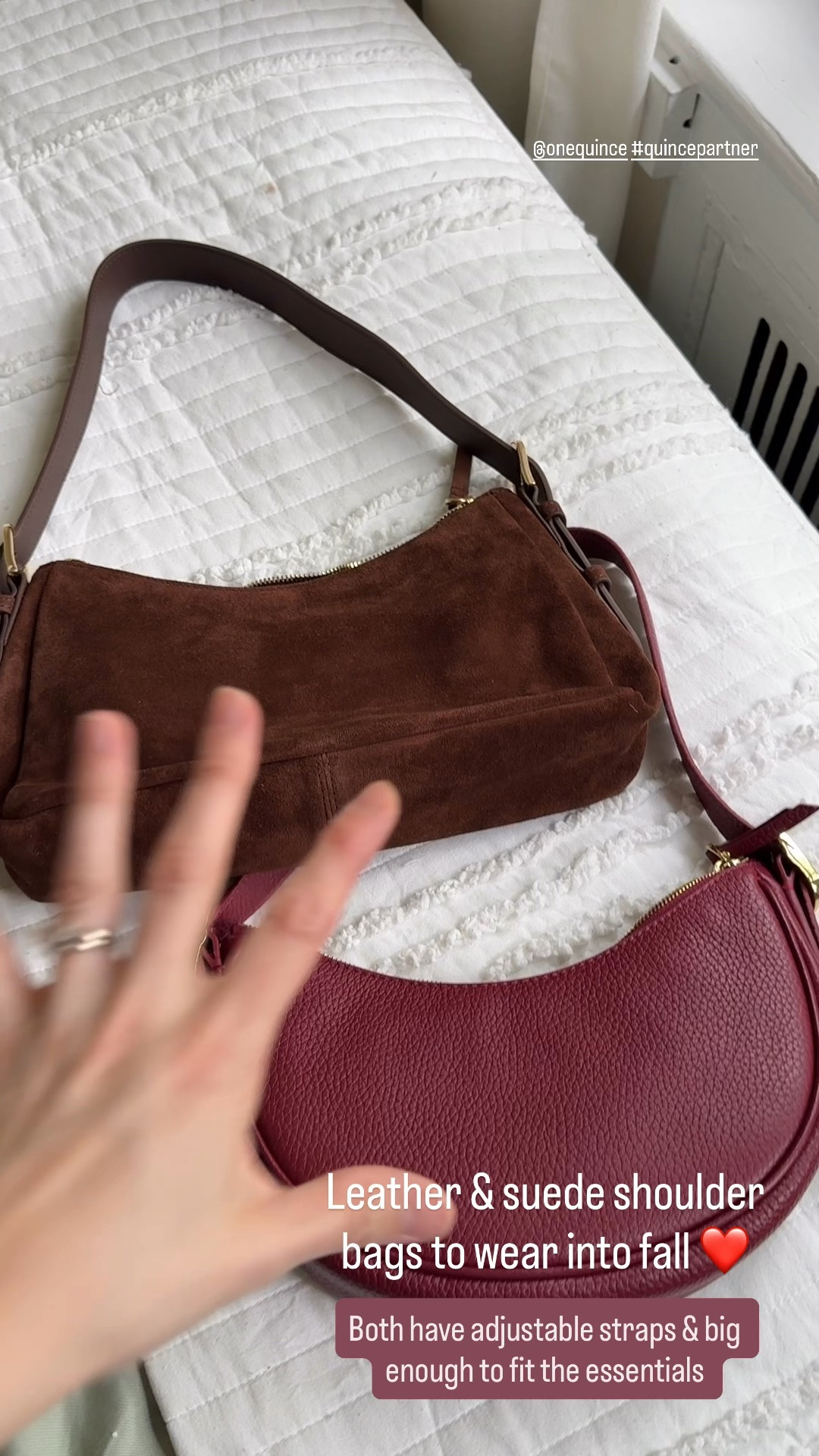 Love these suede and leather bags from @Quince to carry into fall! Free shipping & returns for 365 days too! #quincepartner

#LTKSeasonal