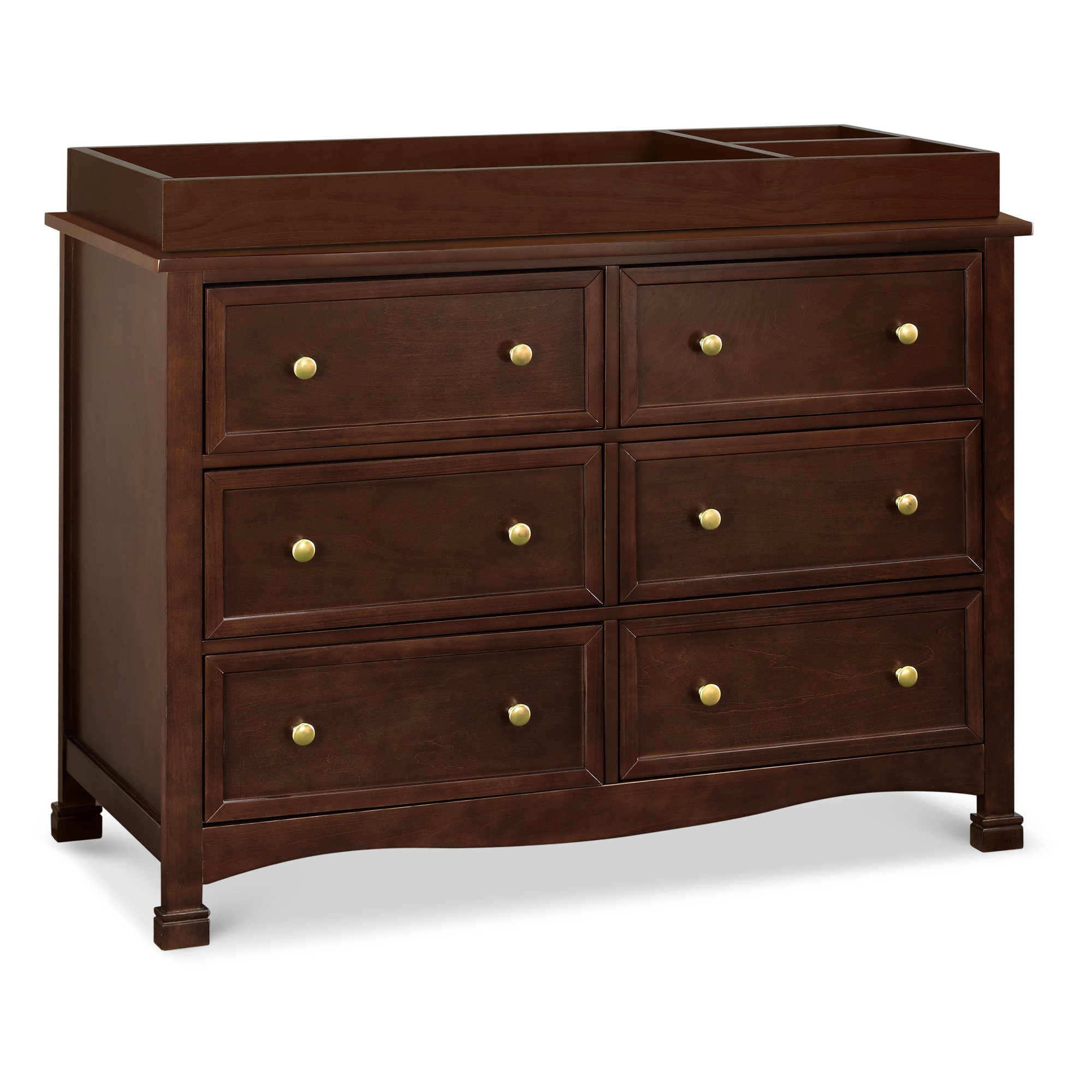 DaVinci Kalani 6 Drawer Double Wide Dresser in Espresso Finish | Walmart (US)
