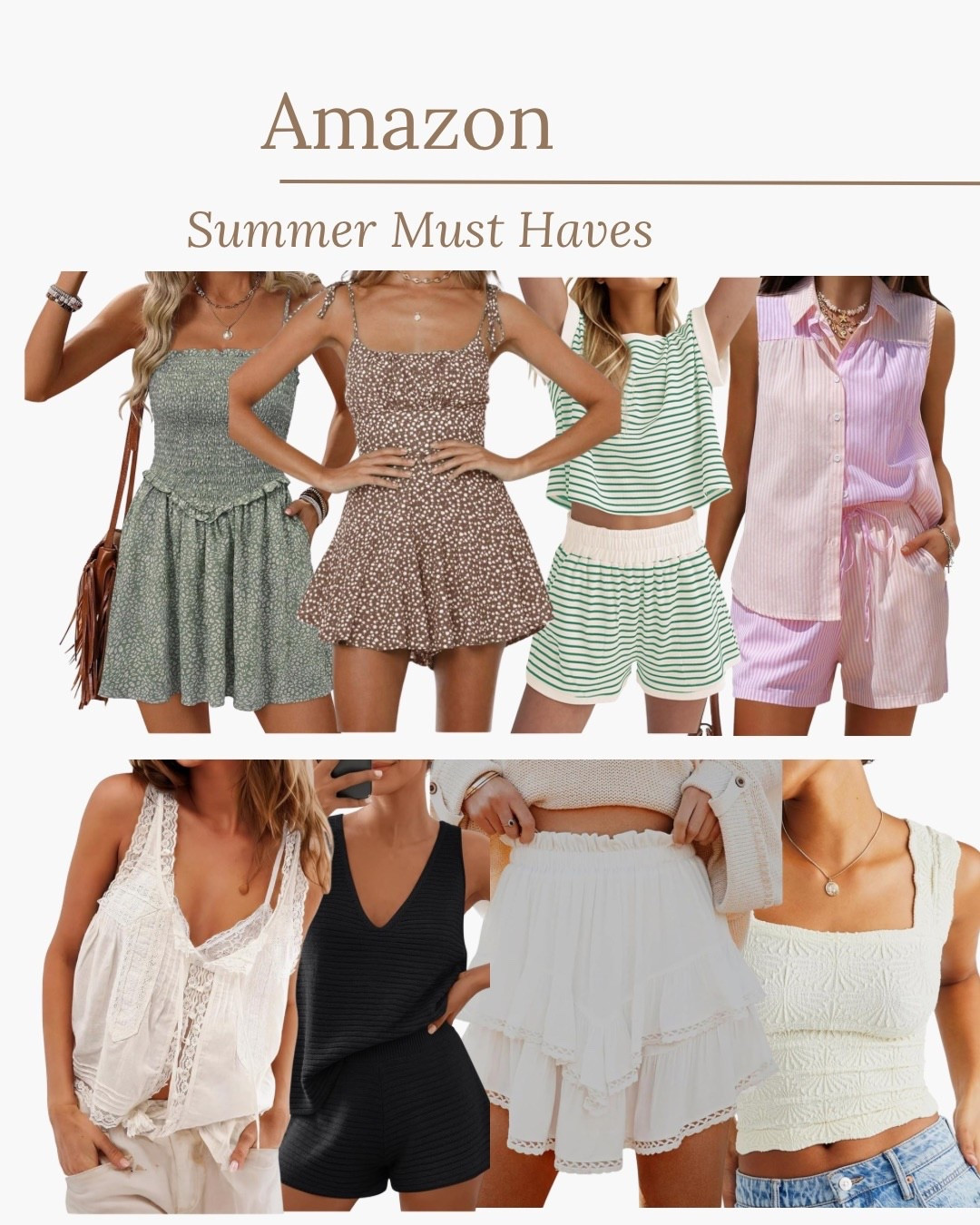 Amazon summer must haves!

#LTKdayinmylife #LTKootd #LTKgrwm