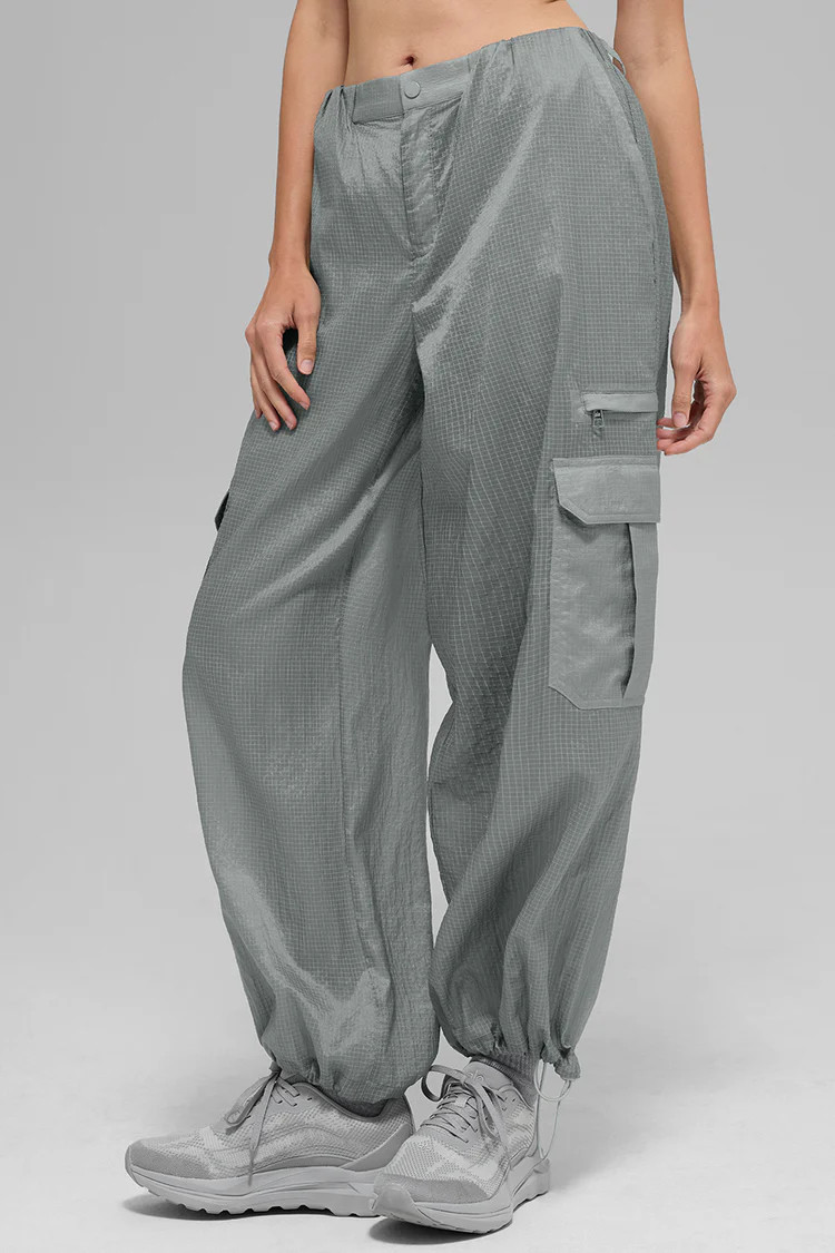 Sheer Game Time Wide Leg Jogger - Lunar Grey | Alo Yoga