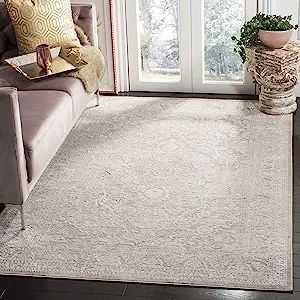 SAFAVIEH Reflection Collection 8' x 10' Beige/Cream RFT668A Vintage Distressed Area Rug | Amazon (US)