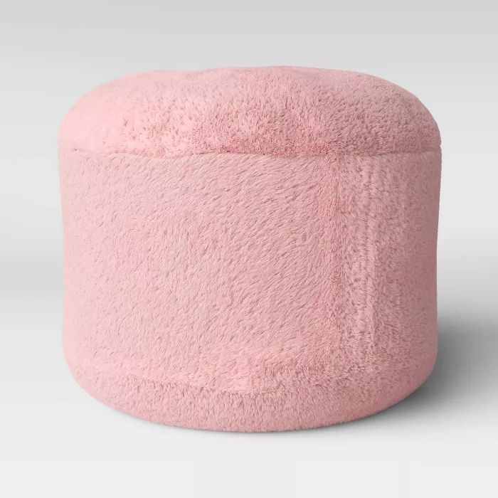 Character Pouf Faux Fur Pink - Pillowfort™ | Target