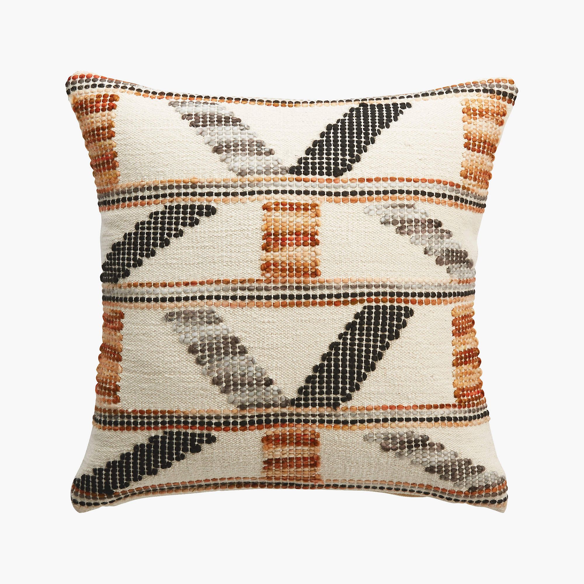 16" Dorado Handwoven Pillow with Down-Alternative Insert + Reviews | CB2 | CB2