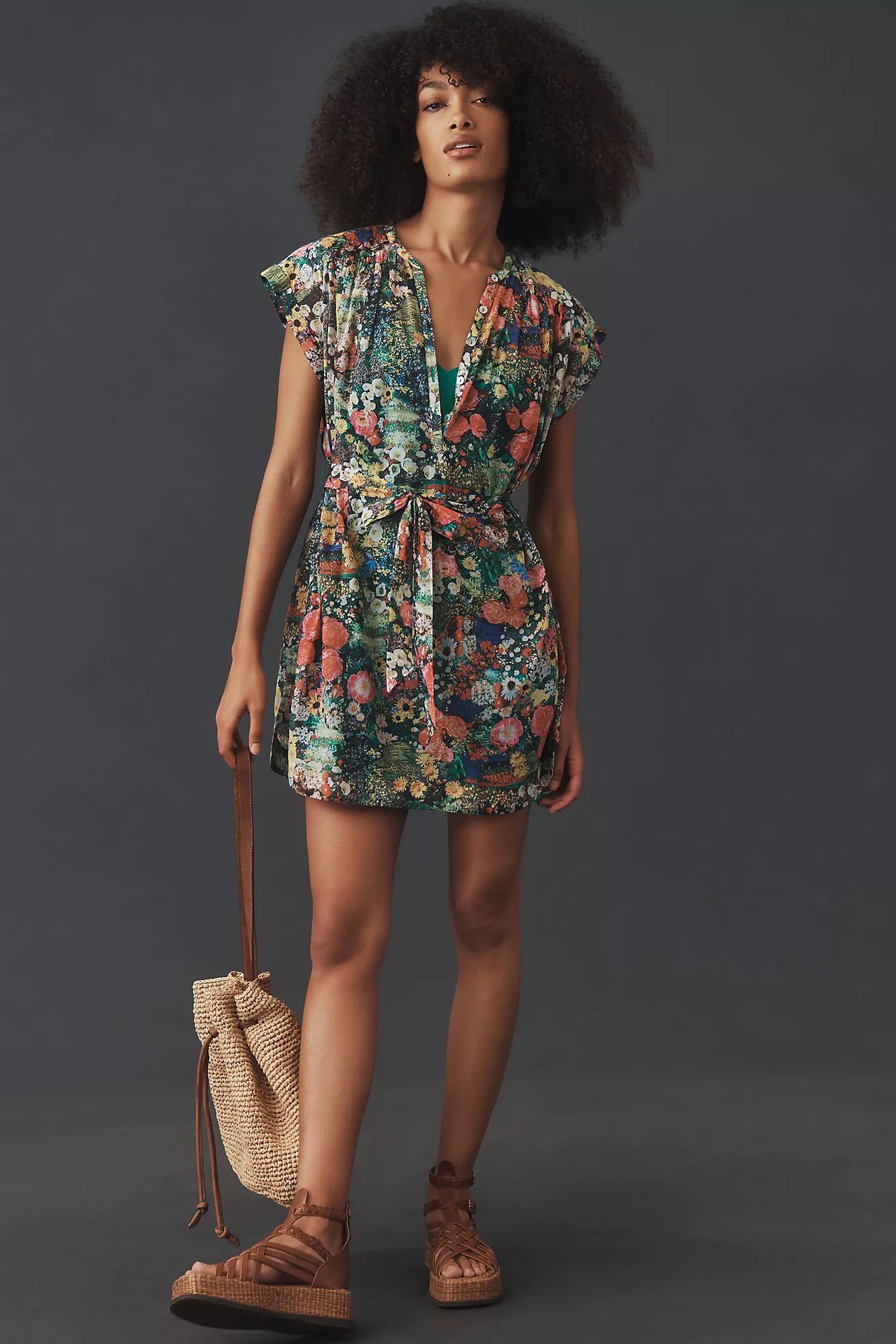 MOTHER The Slow Ride Mini Shirt Dress | Anthropologie (US)