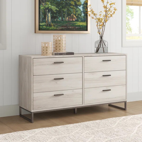 Manuel 6 Drawer 52.72'' W Double Dresser | Wayfair North America