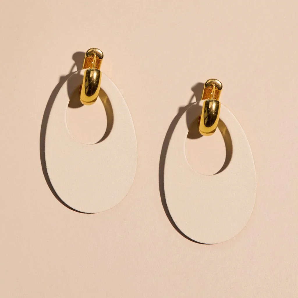 Ecru Olivia | Nickel and Suede