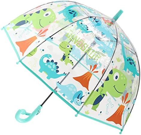 MRTLLOA Kids Clear Bubble Umbrella with an Easy Grip Curved Handle, Safety Transparent Dome Bubbl... | Amazon (US)