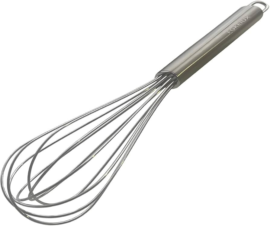 10-inch stainless steel whisk, suitable for mixing batter, whipping cream and mixing seasonings (... | Amazon (US)