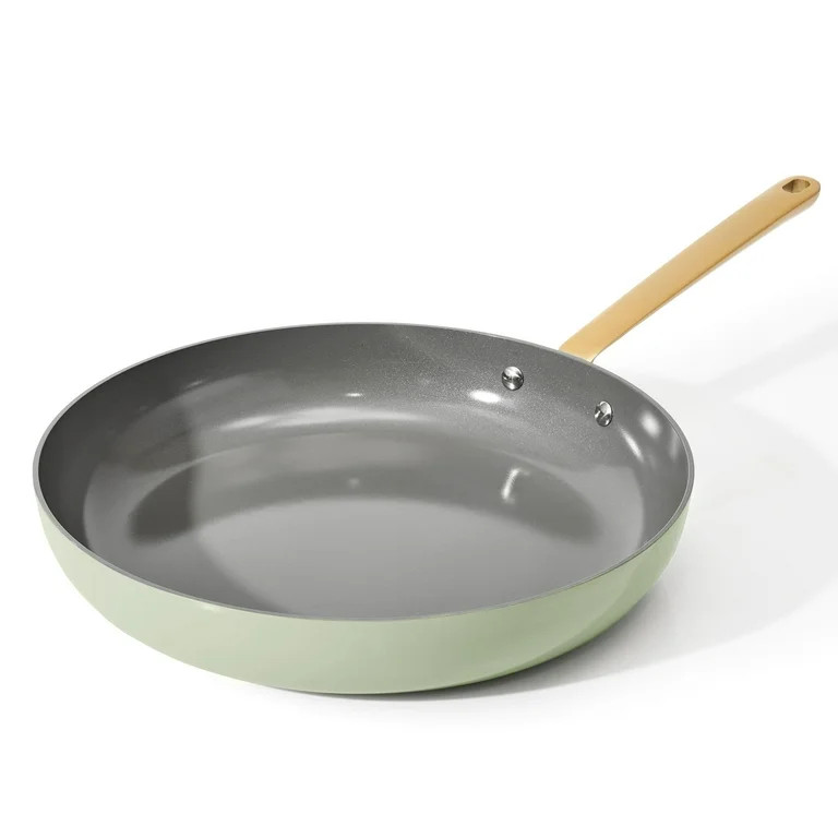 Beautiful 12in Ceramic Non-Stick Fry Pan, Sage Green by Drew Barrymore | Walmart (US)