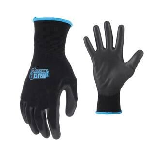 GORILLA GRIP Large Maximum Grip Work Gloves (4-Pack) 25497-042 | The Home Depot