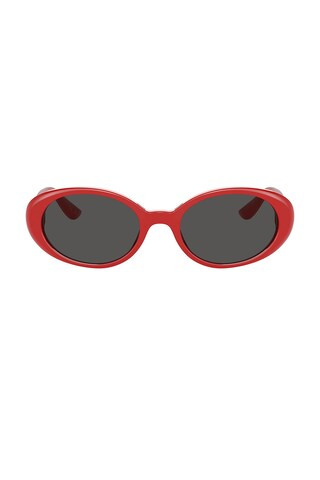 Dolce & Gabbana Oval Sunglasses in Red from Revolve.com | Revolve Clothing (Global)