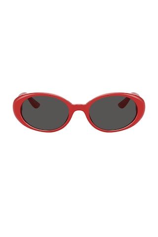 Dolce & Gabbana Oval Sunglasses in Red from Revolve.com | Revolve Clothing (Global)