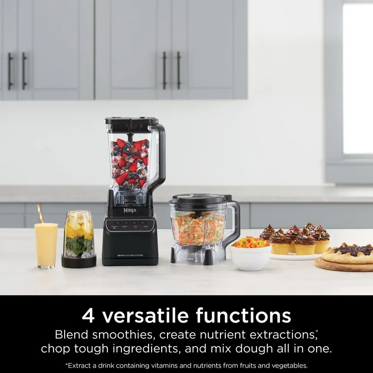 Ninja Grand Kitchen System 72-Oz Blender, 4 Presets, Smoothie, Chop, Dough, 3 Speeds, 1200W, KS50... | Walmart (US)
