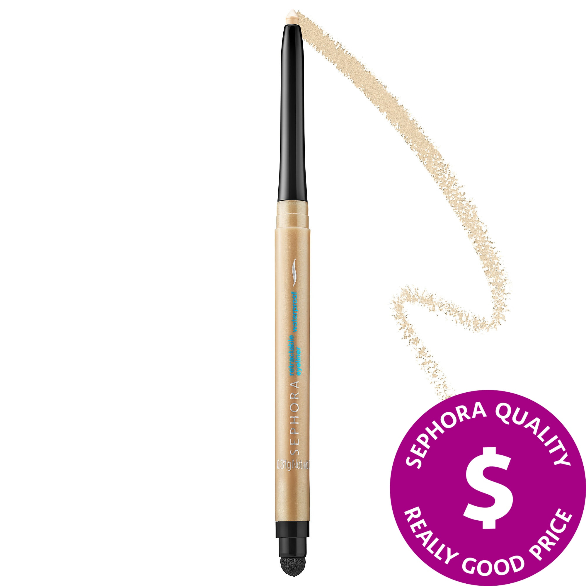 SEPHORA COLLECTION Retractable Waterproof Eyeliner 24 Shimmer Cream 0.011 oz/ 0.31 g | Sephora (US)