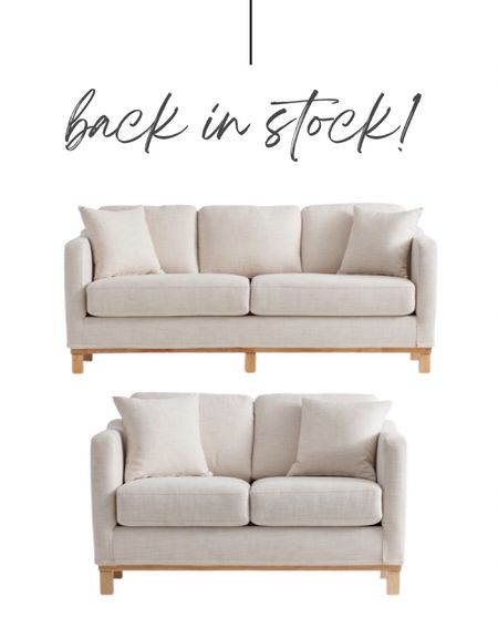 Favorite Walmart sofas are back in stock in all colors! Feet can be removed for more of a slipcover look if you desire that!

Sofa dupes, sofas, loveseats, sofa sets, Walmart finds, Walmart furniture, Walmart decor, living room furniture, couches, affordable furniture, affordable sofas

#LTKhome