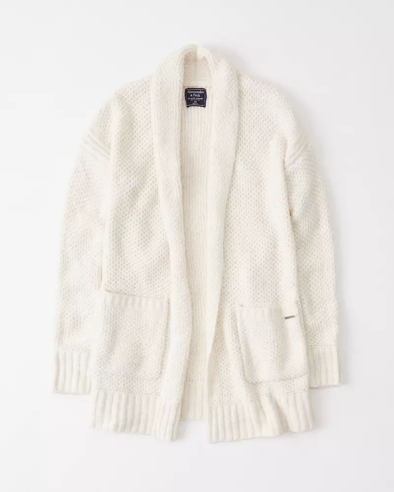Shawl Open Front Cardigan | Abercrombie & Fitch US & UK