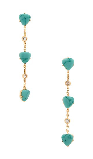 Mystic Drop Earrings in Turquoise & Gold | Revolve Clothing (Global)