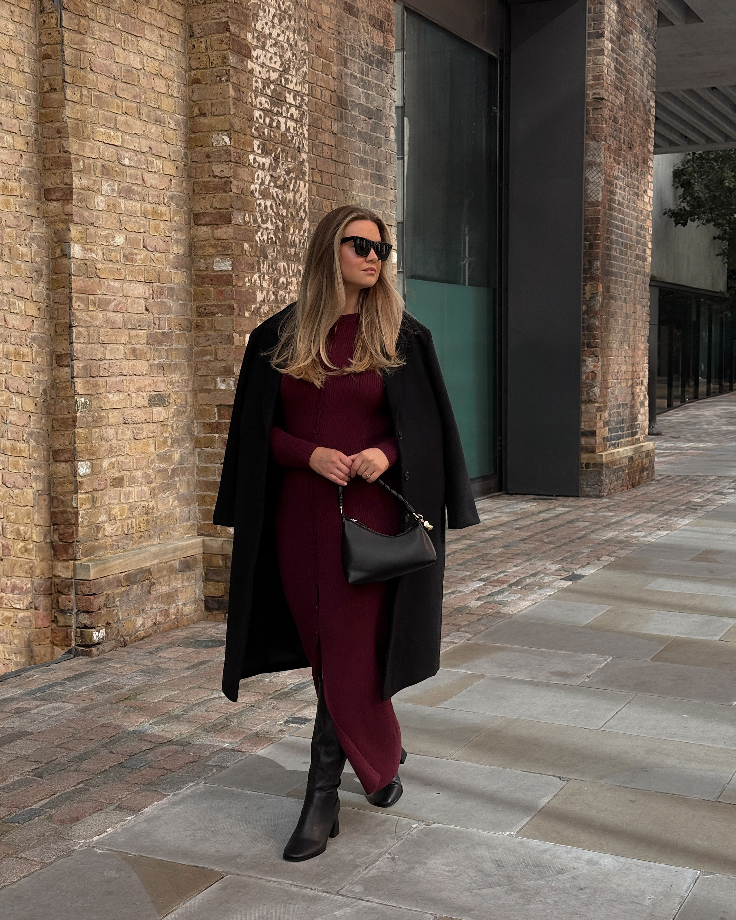 ad Mollie X Abercrombie
Use code AFMOLLIE for 20% off until 3rd November

Dress size: L Tall
Coat size: XL

Autumn Winter Outfit, Autumn Winter Style,
Burgundy Dress, Long Black Coat, City Style, Knitwear,
Wool Coat, Maxi Dress, Brunch Outfit, Capsule Wardrobe

#LTKmidsize #LTKuk #LTKautumn