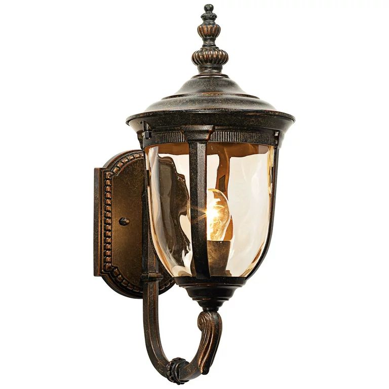 John Timberland Bronze Outdoor Wall Light Vintage Curved Arm Sconce Fixture for Exterior House Pa... | Walmart (US)