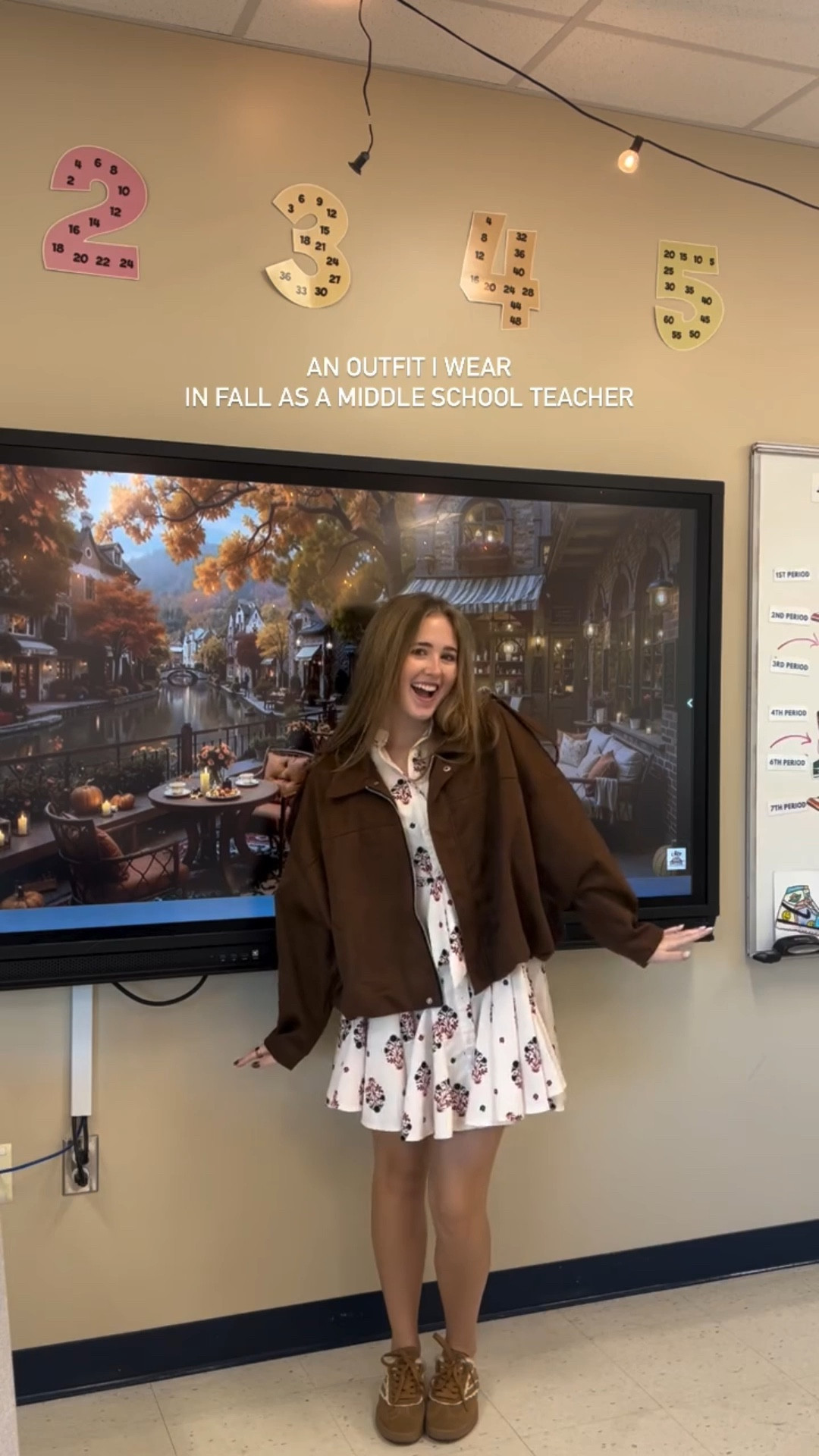 I’m not usually a “dress teacher” but this was cute!! 🤎 #teachersofinstagram #teacheroutfitoftheday #teacheroutfitinspo #teacheroutfitideas #teacherinspiration