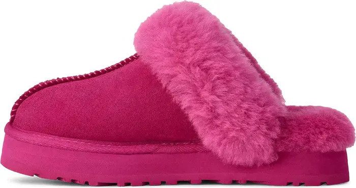 Kids' Disquette Genuine Shearling Trim Slipper | Nordstrom