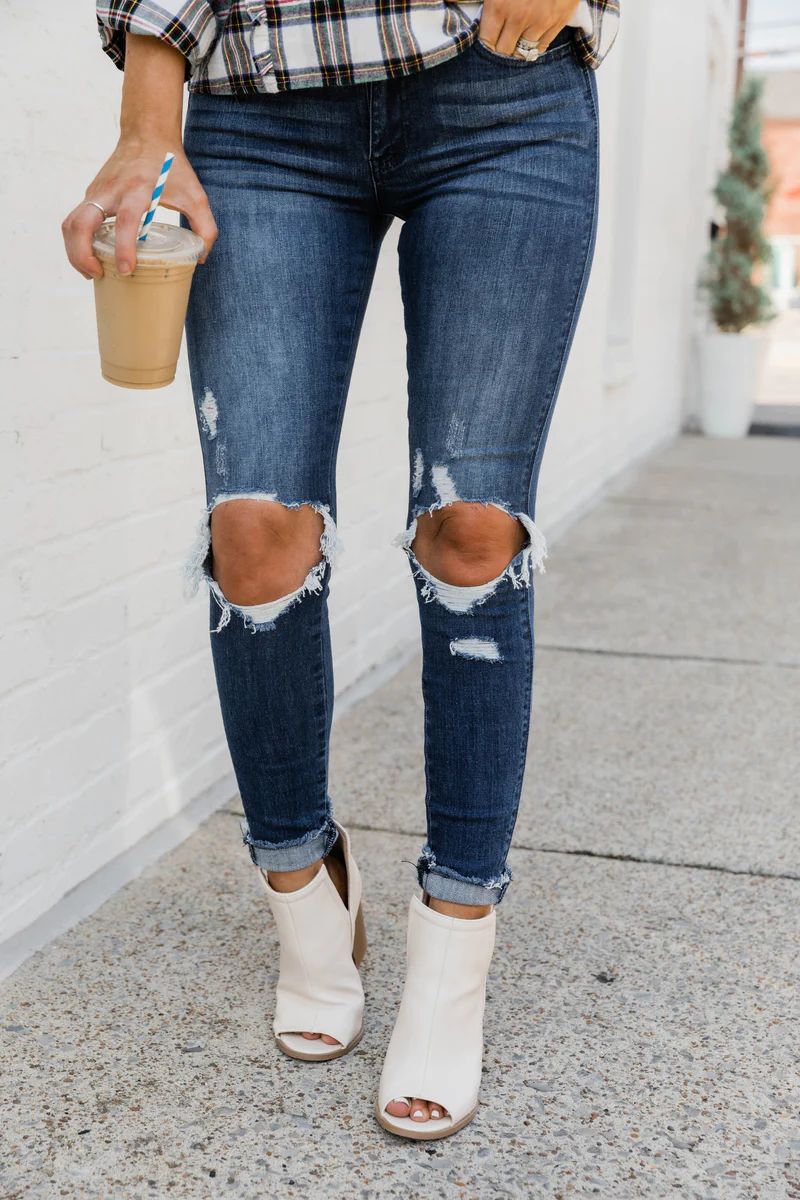 LIVING MY BEST STYLE X PINK LILY The Porch High Rise Jeans | The Pink Lily Boutique