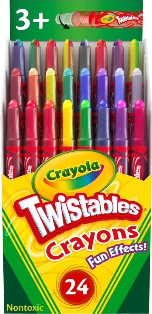 Crayola Twistables Crayons for Kids (24ct) Cute School Supplies for Toddlers, Preschool, Kinderga... | Amazon (US)