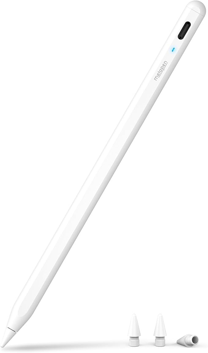 Metapen Pencil A8 for iPad 2018-2025, (2X Faster Charge), Pixel Precision, Tilt Sensitivity Stylu... | Amazon (UK)