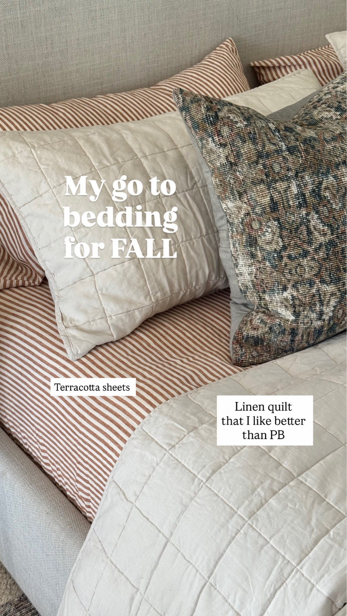My favorite football bat from Quinn’s you know, I’ve tried all of their bedding. This is actually from last fall they do make a new color for the stripe. That’s absolutely gorgeous. The quilt passes for pottery barn, I actually even like it better and it’s more affordable linen quilt, and linen sheet set.

#LTKSaleAlert #LTKHome
