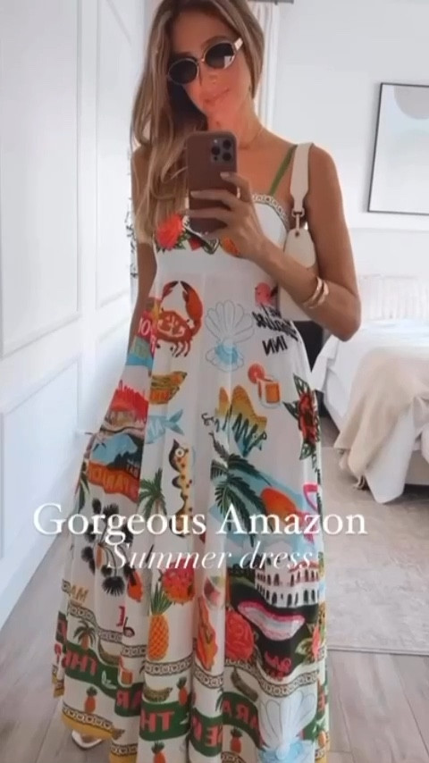 Gorgeous Amazon summer dress. Very comfortable and stylish. Runs tts. 
My stats - 
Clothes: Size S/2 - Jeans 27
Footwear: Size 9 
Height: 5'9" tall
Weight: 127 lb

#LTKSeasonal #LTKOver40 #LTKStyleTip