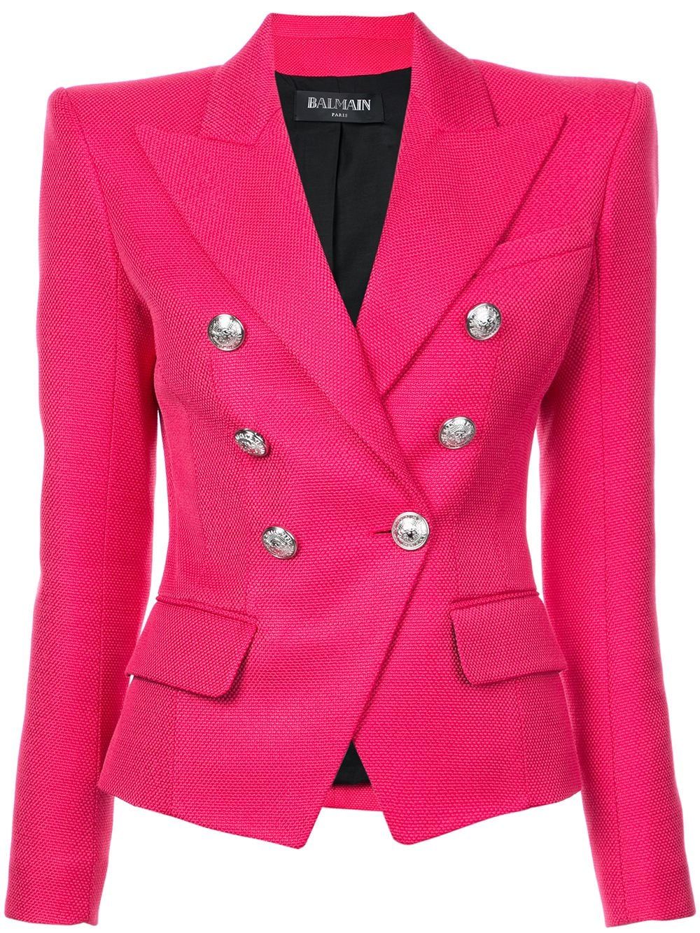 Balmain double breasted blazer - Pink | FarFetch Global