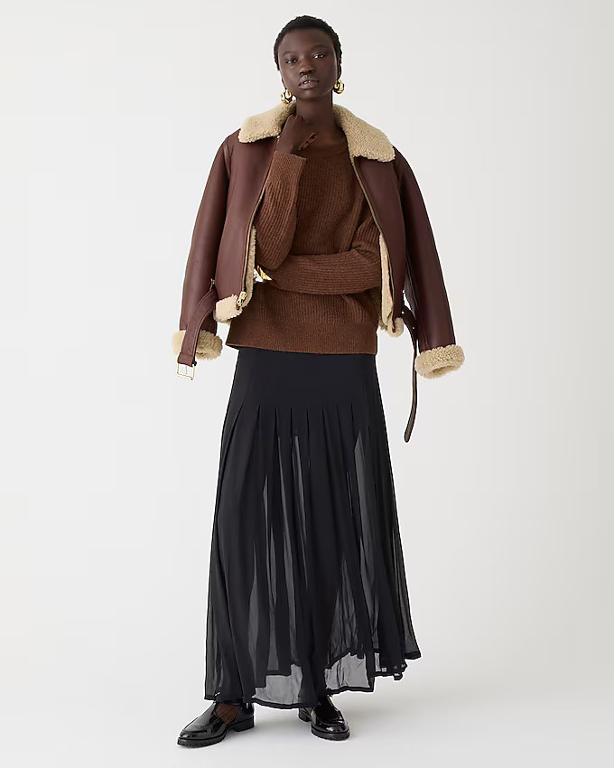 Ribbed cashmere oversized crewneck sweater | J. Crew US