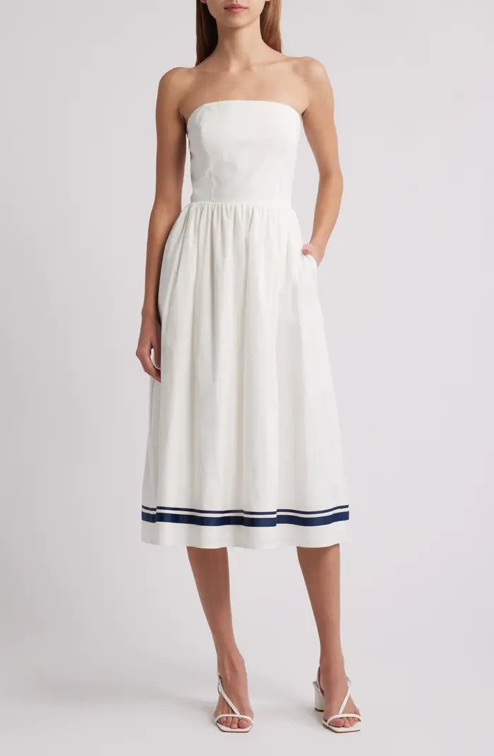 Strapless Midi Dress | Nordstrom