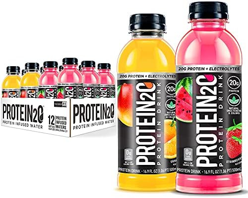 Protein2o 20g Whey Protein Isolate Infused Water Plus Electrolytes, Sugar Free Sports Drink, Ready T | Amazon (US)