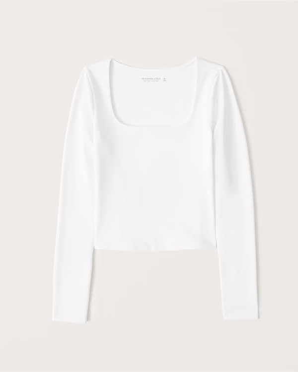 Long-Sleeve Seamless Slim Top | Abercrombie & Fitch (US)