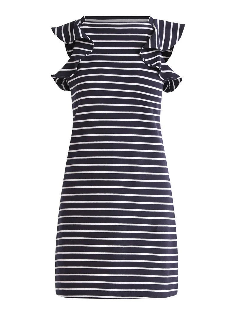 Free Assembly Women's Ruffle Sleeve Tank Dress, Sizes XS-4X | Walmart (US)