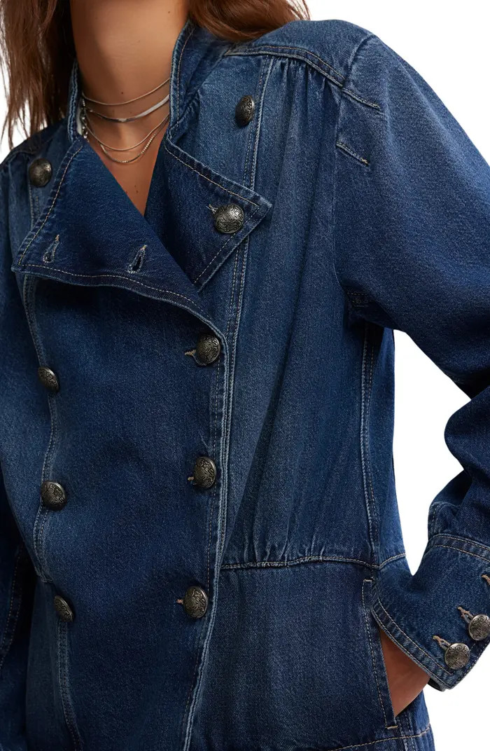 Imogene Double Breasted Denim Jacket | Nordstrom