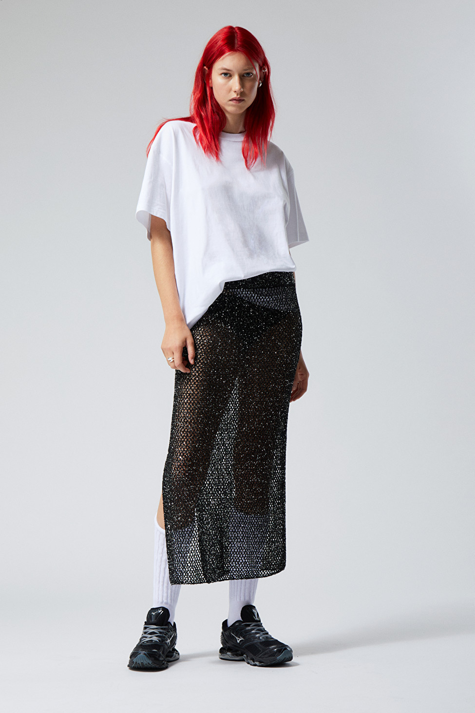 Blake Knitted Skirt - Black - Weekday GB | Weekday