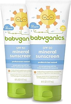 Babyganics SPF 50 Baby Sunscreen Lotion UVA UVB Protection | Water Resistant |Non Allergenic, 6 F... | Amazon (US)