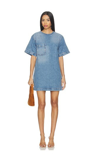 ANINE BING Tulah Dress in Blue. - size M | Revolve Clothing (Global)