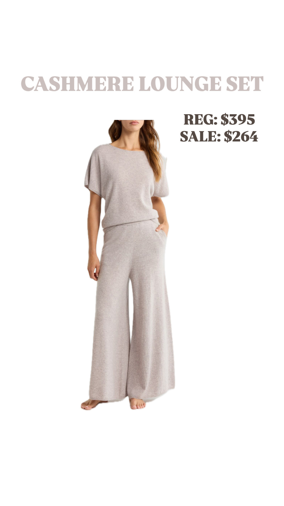 If you're looking to splurge on one cozy set during the Nordstrom Anniversary Sale, this is it. The cashmere is incredibly soft, feels so luxe, and is one of those pieces you'll look forward to wearing all season long. 

 #LTKmorningroutine #LTKSeasonal #LTKSaleAlert