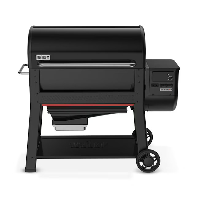 Weber Searwood XL 600 972-Sq. in Black Pellet Grill with Smart Compatibility | Lowe's