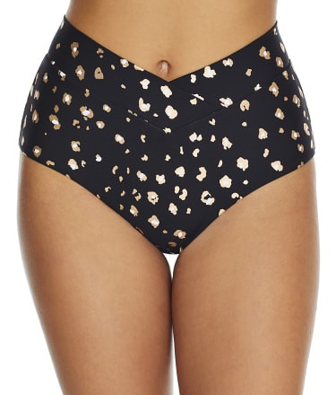 Birdsong Wildside Rose Gold Retro Full Bikini Bottom | Bare Necessities