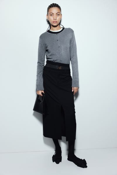 Fine-knit Cardigan - Black - Ladies | H&M US | H&M (US + CA)