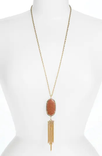 Women's Kendra Scott Rayne Stone Tassel Pendant Necklace | Nordstrom