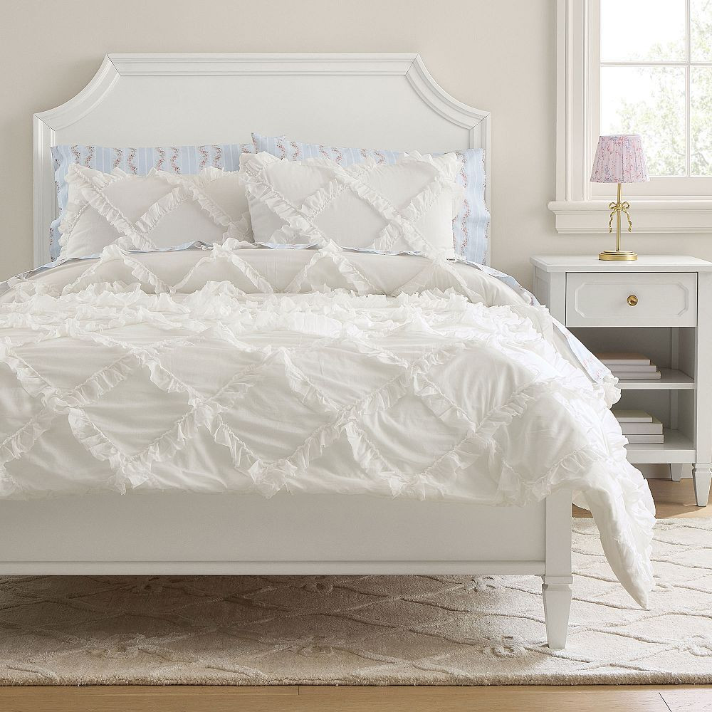 LoveShackFancy Gala Ruffle Voile Quilt | Pottery Barn Teen