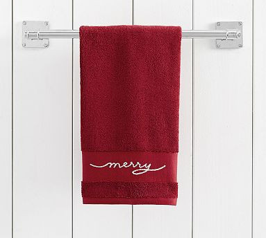 Merry Hand Towel | Pottery Barn (US)