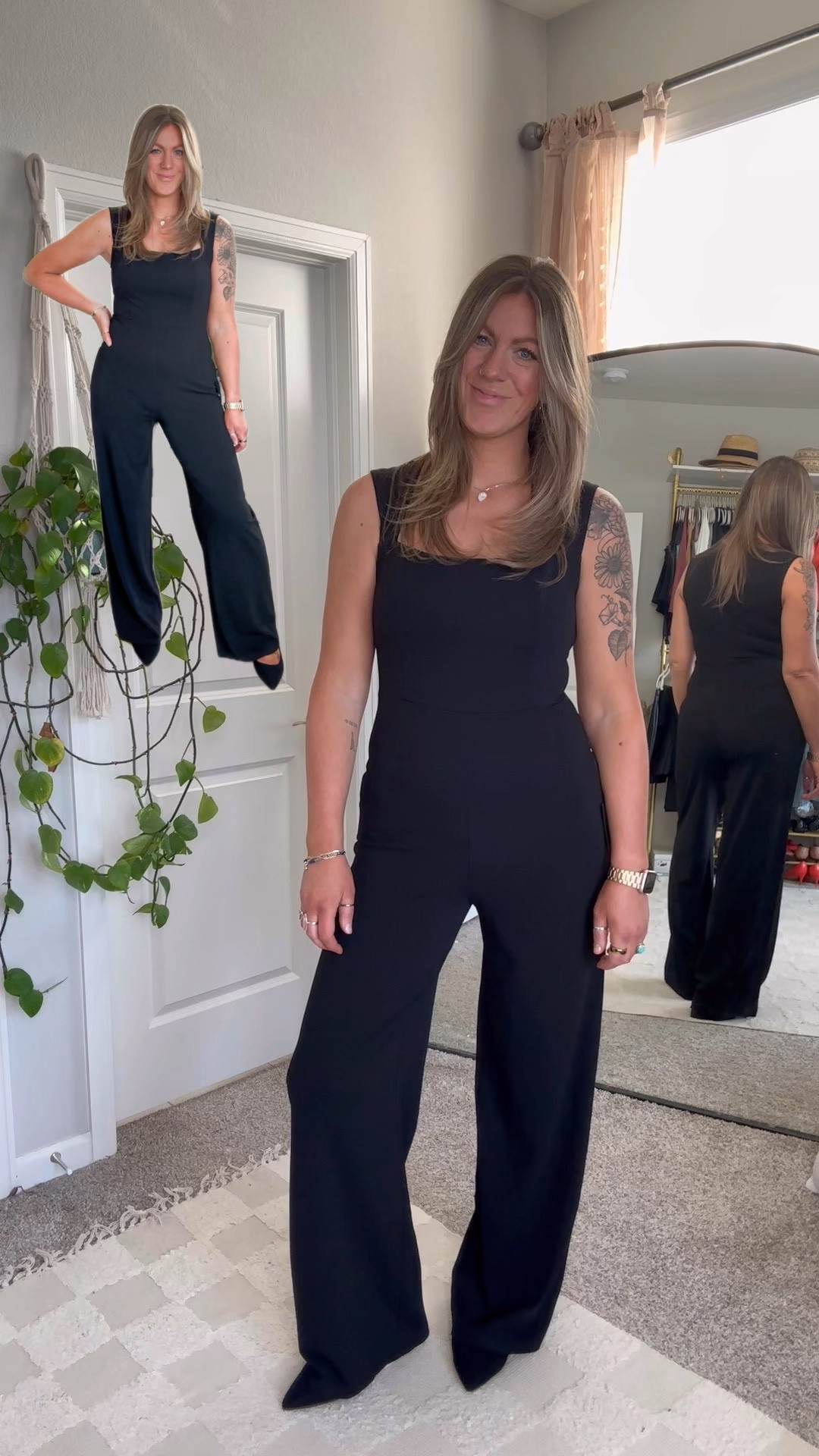 10 in jumpsuit (not long torso friendly) 11 shoes 

Tall, wear to work, office, business casual 

#LTKOver40 #LTKMidsize #LTKWorkwear