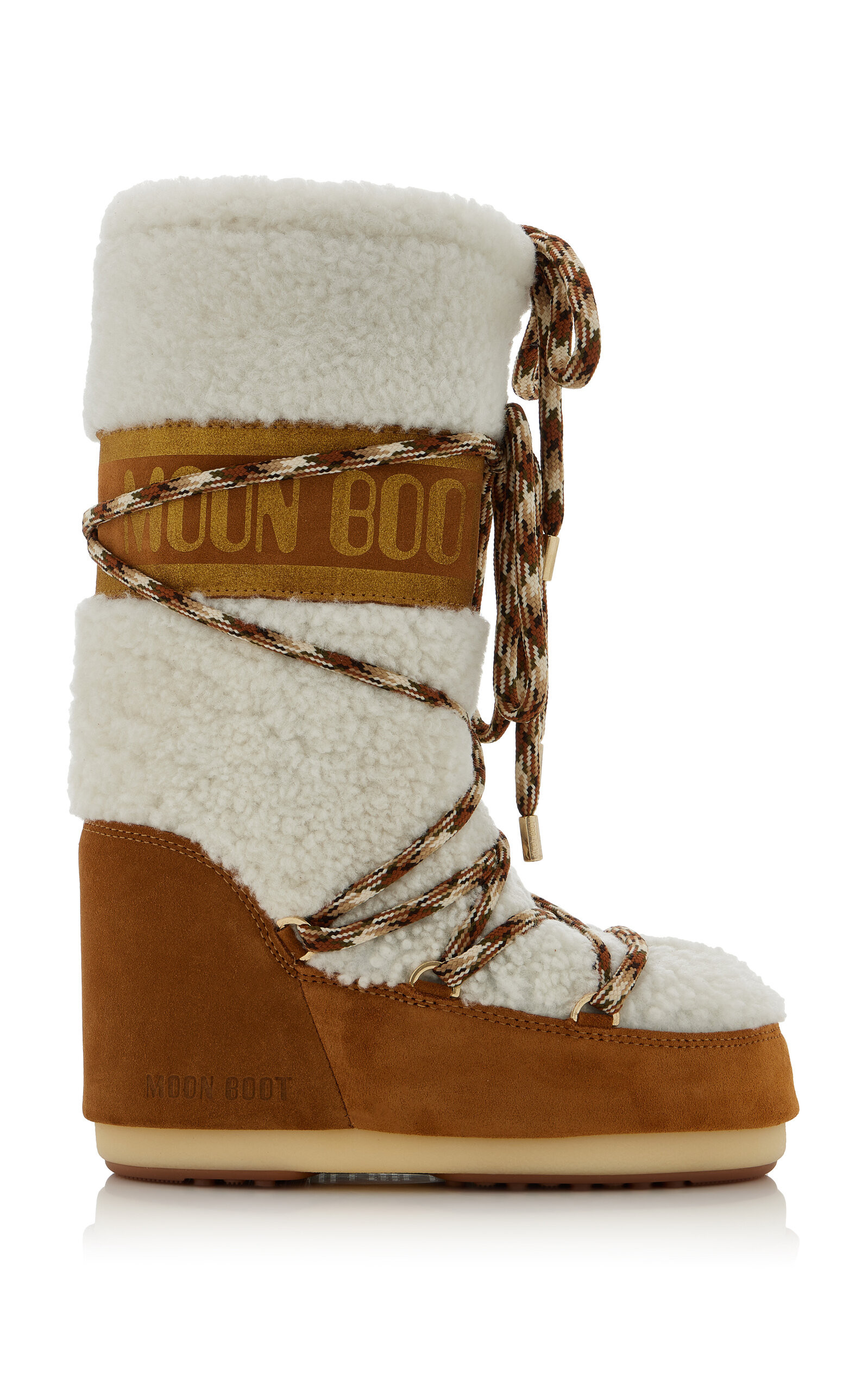 MOON BOOT - Icon Shearling Boots - Tan - 39/41 - Moda Operandi | Moda Operandi (Global)
